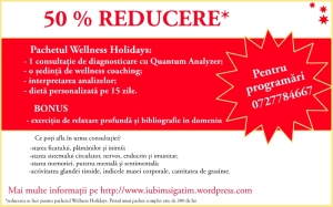 Voucher 50% reducere Pachetul Wellness Holidays